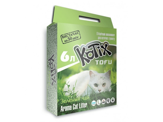 Фото - наповнювачі Kotix TOFU СОЄВИЙ наповнювач для котячого туалету, зелений чай