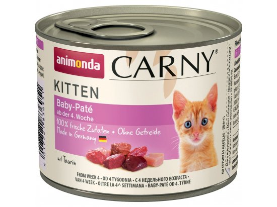 Фото - вологий корм (консерви) Animonda (Анімонда) Carny Kitten Baby-Pate вологий корм для кошенят