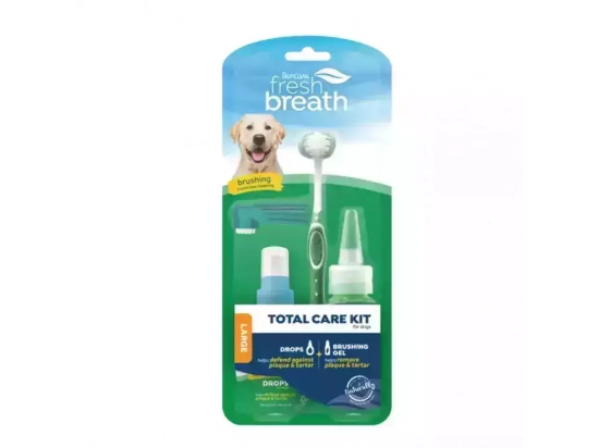 Фото - для зубов и пасти Tropiclean FRESH BREATH набор для комплексного ухода за полостью рта для собак больших пород