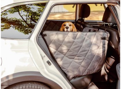 Фото - аксессуары в авто Harley & Cho SAVER GRAY автогамак для собаки в машину, серый
