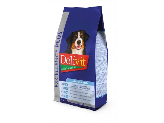 Фото - сухой корм Delivit (Деливит) Excellence Adult Dog Fish & Rice сухой корм для взрослых собак РЫБА и РИС