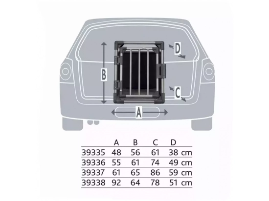 Фото - аксесуари в авто Trixie TRANSPORT BOX транспортувальний бокс (алюміній), графіт (39335)