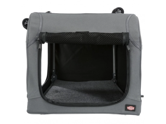 Фото - переноски, сумки, рюкзаки Trixie (Тріксі) EASY клітка-переноска для собак, сіра