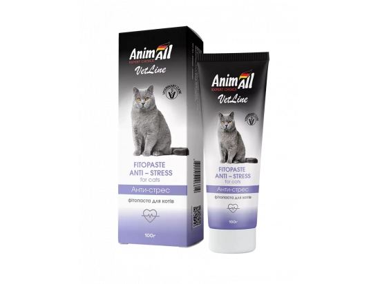 Фото - седативні препарати (заспокійливі) AnimAll VetLine Фітопаста Стоп-стрес  для кішок