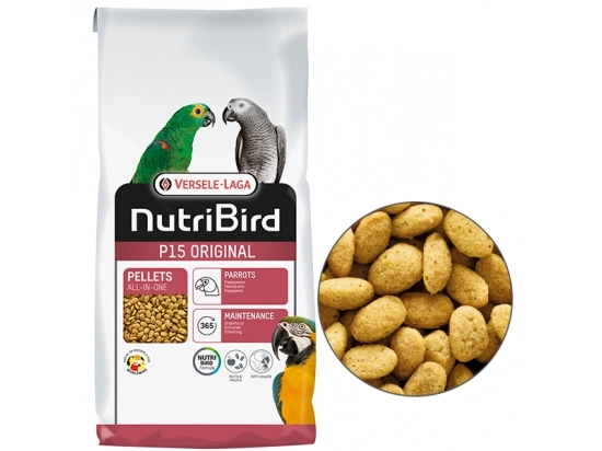 Фото - корм для птахів NutriBird P15 Original корм з горіхами для папуг