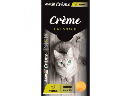 Фото - ласощі AnimAll Cat Snack Creme ласощі у вигляді крему для котів КУРКА
