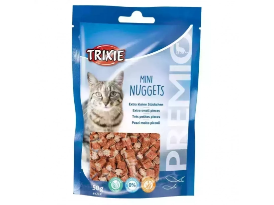 Фото - корм и лакомства Trixie MINI  NUGGETS лакомство для кошек (курица/тунец/кошачья мята), 50 г (42741)