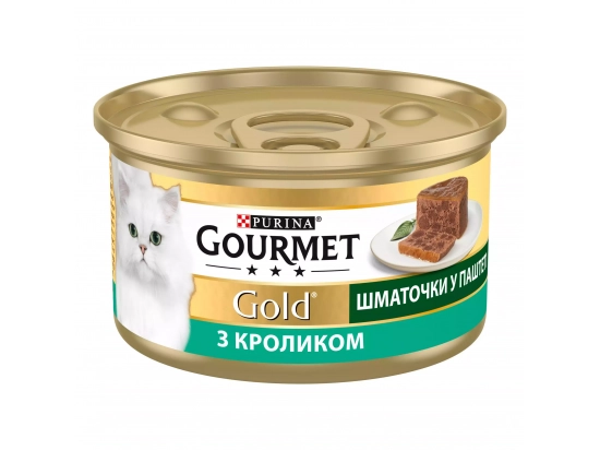 Фото - вологий корм (консерви) Gourmet Gold (Гурмет Голд) шматочки в паштеті з кроликом по-французьки