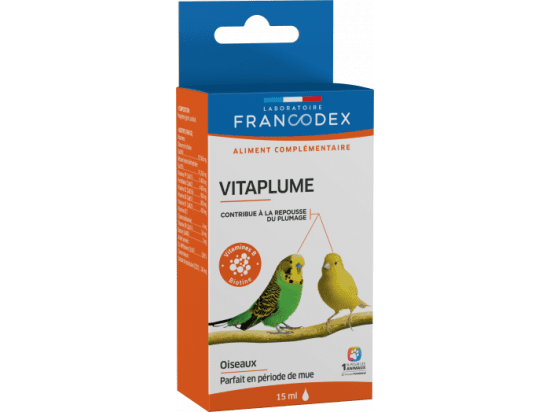 Фото - харчові добавки Francodex Vitaplume добавка для відростання та формування оперення у птахів, що линяють.