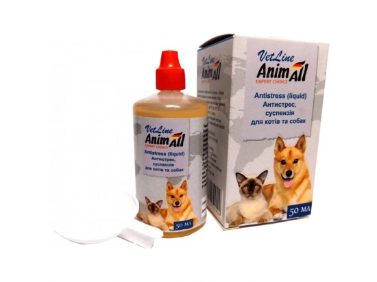 Фото - седативные препараты (успокоительные) AnimAll VetLine Антистресс суспензия для котов и собак