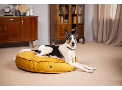 Фото - лежаки, матрасы, коврики и домики Harley & Cho MEMORY FOAM ISLAND YELLOW ортопедическая подушка для собак и кошек, желтый
