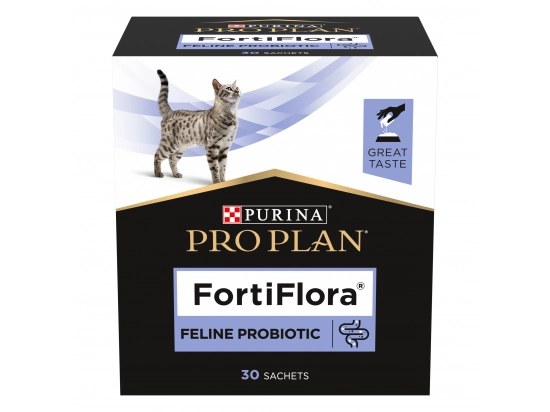 Фото - пробіотики Purina Pro Plan (Пуріна Про План) Veterinary Diets FortiFlora (ФОРТІФЛОРА) Feline Probiotic кормова добавка з пробіотиком для котів та кошенят