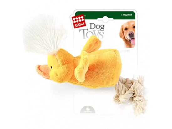 Фото - іграшки GiGwi (Гігві) Catch & Fetch КАЧКА іграшка для собак з пищалкою, 15 см