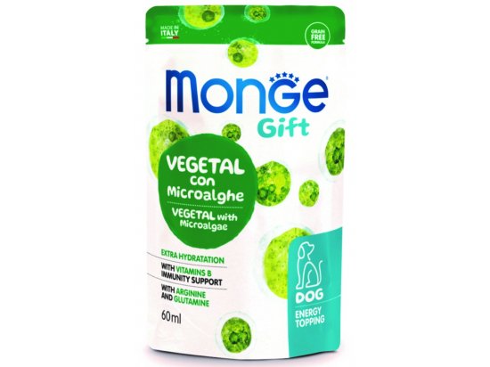 Фото - ласощі Monge Dog Gift Energy Topping Vegetal Adult Microalgae ласощі для собак, топінг МІКРОВОДОРОСТІ