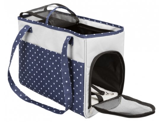 Фото - переноски, сумки, рюкзаки Trixie BONNY сумка-перенесення для тварин, сірий/синій