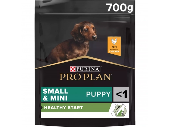 Фото - сухой корм Purina Pro Plan (Пурина Про План) Puppy Small & Mini Healthy Start Chicken сухой корм для щенков мелких пород, беременных и кормящих КУРИЦА