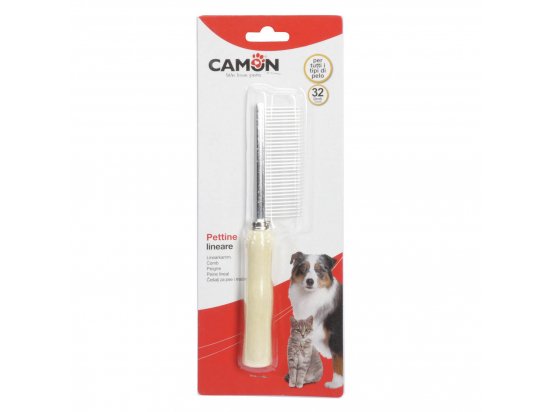 Фото - гребінці, щітки, граблі Camon (Камон) Гребінець з ручкою для всіх типів шерсті собак та котів
