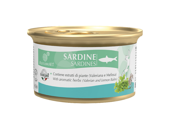 Фото - влажный корм (консервы) Marpet (Марпет) AequilibriaVET Sardines влажный корм для кошек САРДИНА