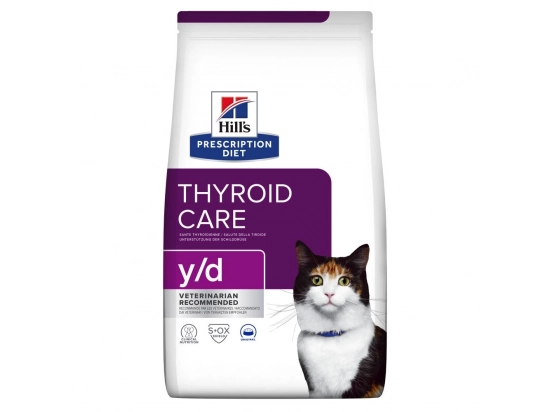 Фото - ветеринарные корма Hill's Prescription Diet y/d Thyroid Care корм для кошек с гипертиреозом