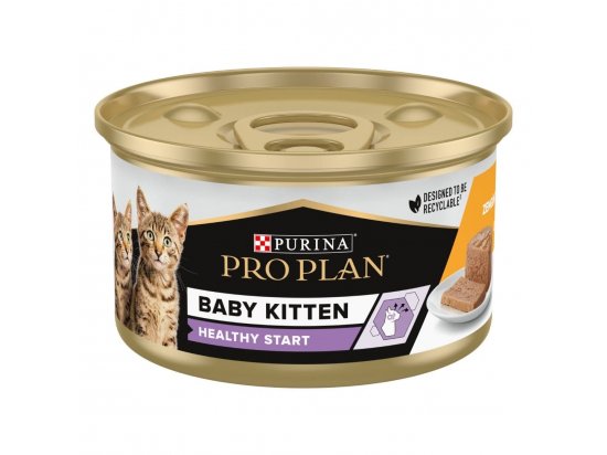 Фото - вологий корм (консерви) Purina Pro Plan (Пурина Про План) Baby Kitten Healthy Start вологий корм для кошенят після відлучення від матері КУРКА