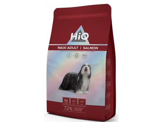 Фото - сухой корм HiQ Maxi Adult Salmon корм для взрослых собак крупных пород ЛОСОСЬ