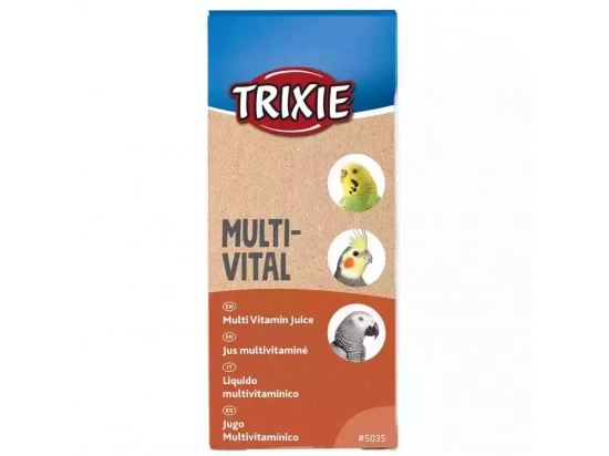 Фото - вітаміни та мінерали Trixie Multi-Vital краплі вітамінні для птахів (5035)