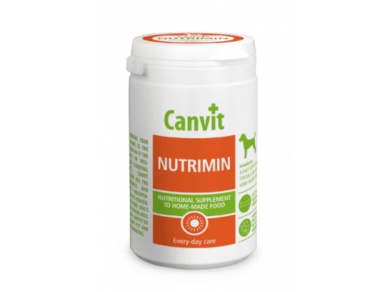 Фото - витамины и минералы Canvit Nutrimin (Нутримин) кормовая добавка для полноценного обмена веществ у собак (при натуральном кормлении)