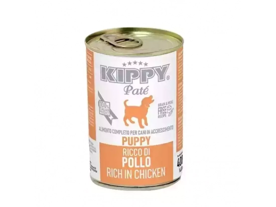 Фото - влажный корм (консервы) Kippy (Киппи) PATE CHICKEN PUPPY консервы для щенков (КУРИЦА), паштет