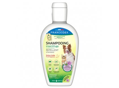 Фото - від бліх та кліщів Francodex Repellent Shampoo Fruit Fragrance шампунь від бліх та кліщів без інсектицидів для собак та котів ФРУКТОВИЙ АРОМАТ