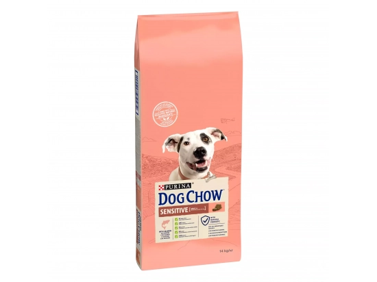 Фото - сухой корм Dog Chow SENSITIVE SALMON корм для собак с чувствительным пищеварением ЛОСОСЬ