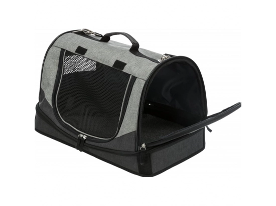 Фото - переноски, сумки, рюкзаки Trixie (Тріксі) HOLLY сумка-переноска для собак і кішок, чорний/сірий (28940)