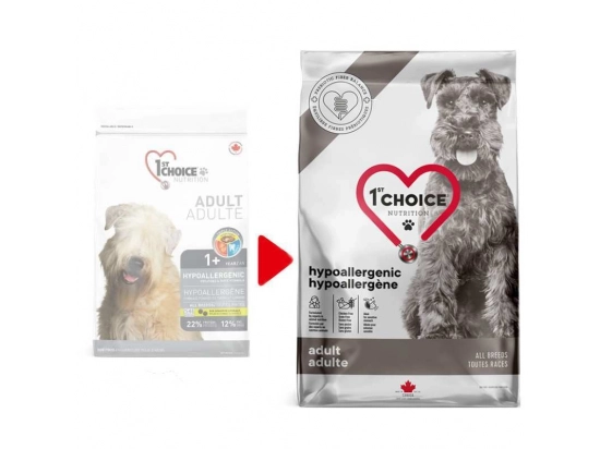 Фото - сухой корм 1st Choice (Фест Чойс) ADULT HYPOALLERGENIC Корм для собак гипоаллергенный с уткой и бататом