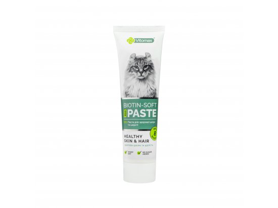 Фото - для шкіри та шерсті Vitomax Biotin-Soft Paste Healthy Skin & Hair Еко-паста для здорової шкіри та шерсті кішок