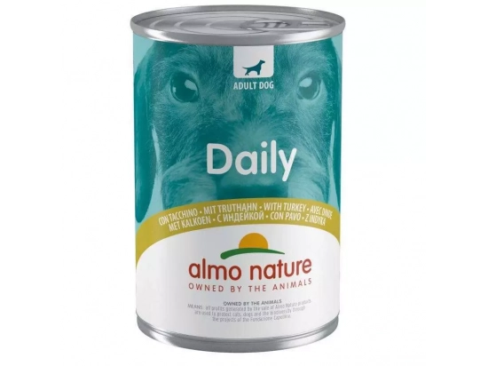 Фото - вологий корм (консерви) Almo Nature Daily ADULT TURKEY консерви для собак ІНДИЧКА