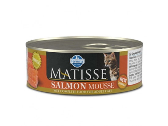 Фото - вологий корм (консерви) Farmina (Фарміна) Matisse Mousse Salmon вологий корм для кішок ЛОСОСЬ