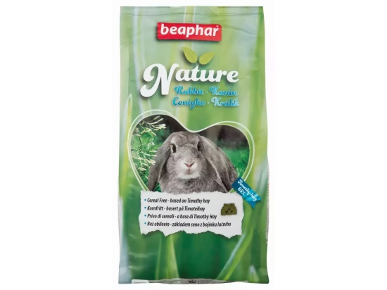 Фото - корм для грызунов Beaphar Nature Rabbit Беззерновой корм с тимофеевкой для кроликов
