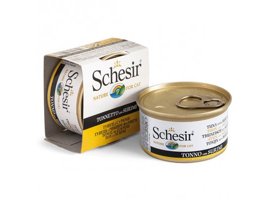 Schesir (Шезир) консервы для кошек Тунец с сурими