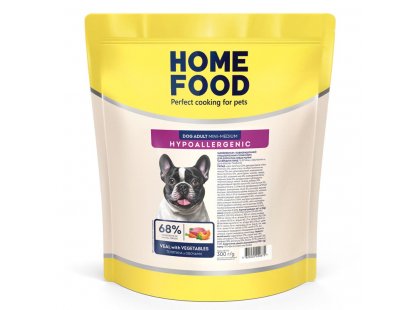 Фото - сухий корм Home Food (Хоум Фуд) Dog Adult Мini-Medium Veal with Vegetables гіпоалергенний корм для собак дрібних і середніх порід ТЕЛЯТИНА та ОВОЧІ