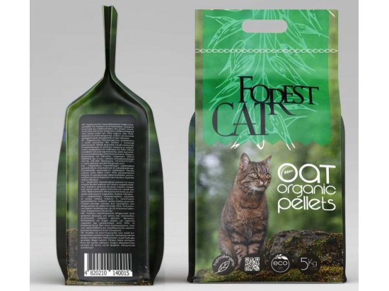 Фото - наповнювачі Forest Cat OAT Organic Pellets вівсяний наповнювач для котів і гризунів