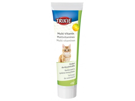 Фото - лакомства Trixie MULTIVITAMIN витаминная паста для кошек (4219)