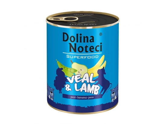 Фото - вологий корм (консерви) Dolina Noteci (Долина Нотечі) Superfood вологий корм для собак ТЕЛЯТИНА І БАРАНИНА