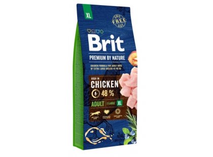 Фото - сухий корм Brit Premium Dog Adult Extra Large XL Chicken сухий корм для собак гігантських порід КУРКА