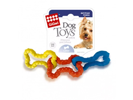 Фото - іграшки GiGwi (Гігві) Catch & Fetch КІСТОЧКИ (3) іграшка для собак, 15 см