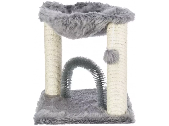 Фото - когтеточки, с домиками Trixie Baza Когтеточка для кошек со щеткой-аркой, серый