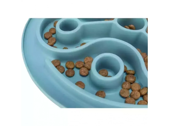 Фото - миски, поилки, фонтаны Trixie Slow Feeding миска для медленного кормления собак, синий (25037)