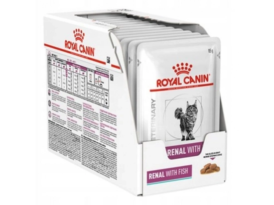 Фото - ветеринарные корма Royal Canin RENAL FISH лечебные консервы для кошек c почечной недостаточностью