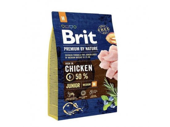 Brit Premium Junior М - Корм для цуценят та молодих собак середніх порід - 4 фото