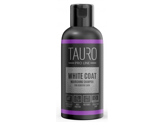 Фото - повсякденна косметика Tauro (Тауро) Pro Line White Coat Nourishing Shampoo Поживний шампунь для собак та котів з білою шерстю