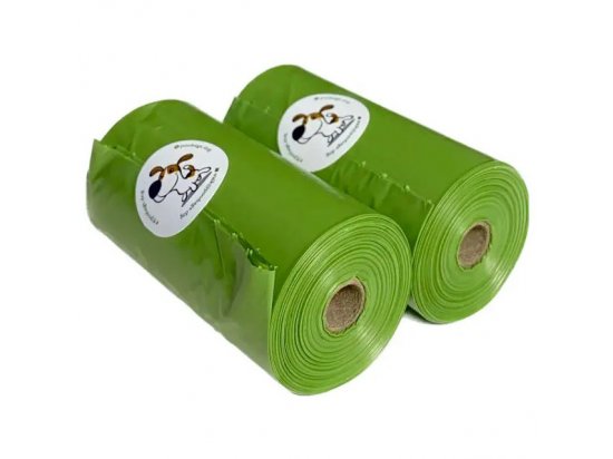 Фото - пакеты для фекалий и аксессуары Poo Bags Биоразлагаемые пакеты для уборки за собакой БЕЗ ЗАПАХА