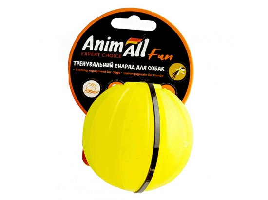 Фото - игрушки AnimAll Fun тренировочный мяч для собак, желтый